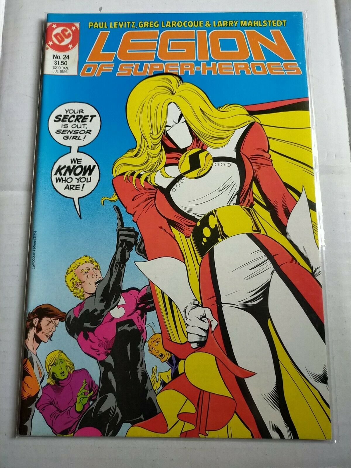 DC 1986 July #24 Legion of Superheroes Comic