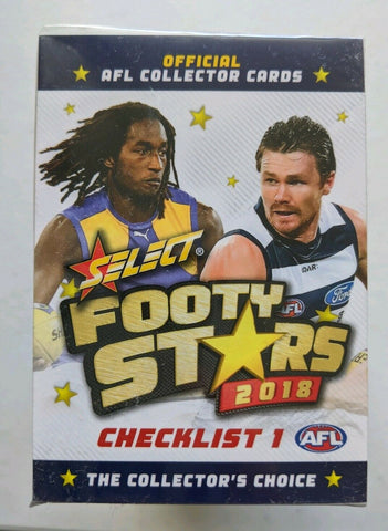 2018 AFL SELECT FOOTY STARS BASE SET Plus ALBUM