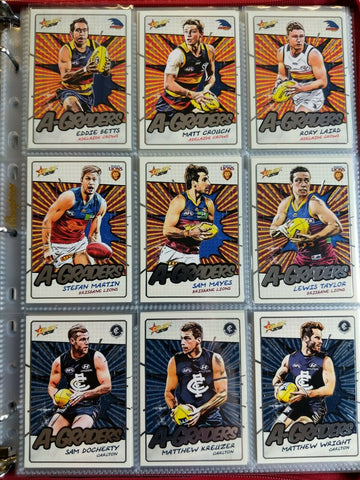 2018 AFL Select Footy Stars A Graders Complete Set