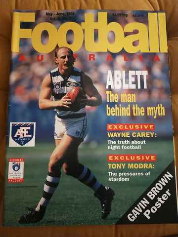 AFL 1994 May-June Vol. 2 No. 2 Football Australia Magazine