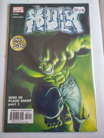 Marvel 55 2003 The Incredible Hulk Comic Hide In Plain Sight Part 1