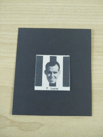 VFL 1956 Argus Newspaper Fireside Footballers Collingwood P Lucas Football Card