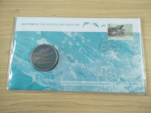 2009 Australian Dolphins Of Aus Coastline Limited Edition Medallion 7971/10000
