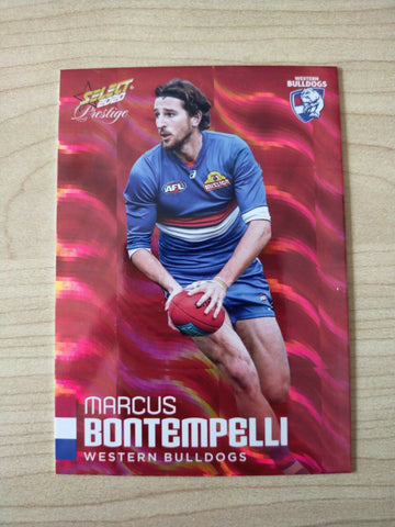 2020 Select Prestige Red Parallel Marcus Bontempelli Western Bulldogs No.110/170