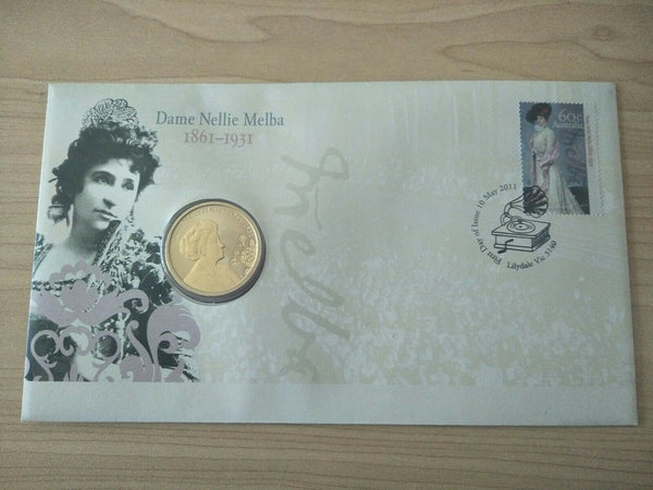 2011 Australian $1 Dame Nellie Melba PNC 1st Day Issue