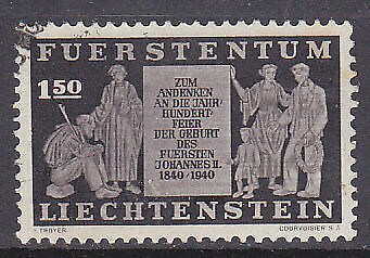 Liechtenstein Switzerland SG 193 Prince John II 1f.50 black Michel 190 Used