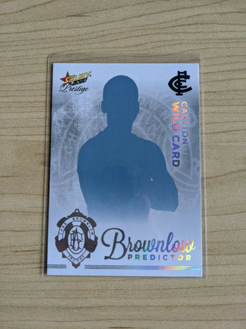 2020 AFL Select Prestige Platinum Brownlow Predictor CARLTON WILD CARD 3/60