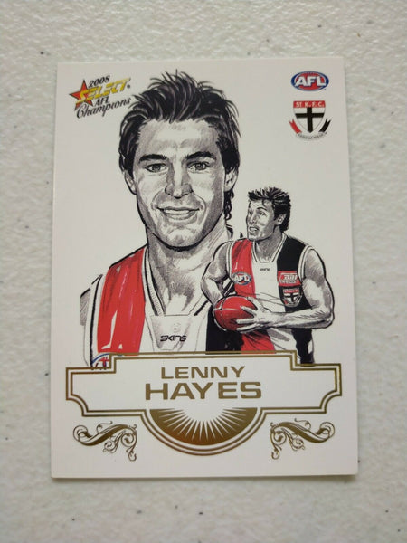 2008 Select AFL Champions Sketch Card Lenny Hayes St Kilda