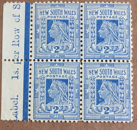 NSW Australian States 1910 2d Milk Blue Perf 11½ x11 Australia wmk SG 336b Mint