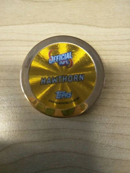 2007 AFL Topps Chipz Gold Team Logo Hawthorn Hawks RARE