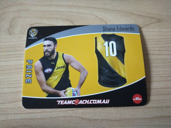 2020 Teamcoach Prize Football Card Shane Edwards Richmond P-14a