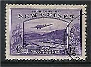 New Guinea SG 204 £2 bright violet aircraft over Goldfields airmail VFU