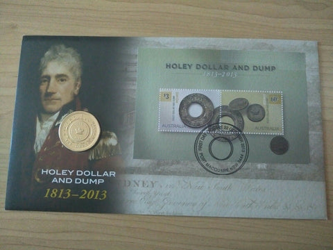 2013 Australian $1 Holey And Dump PNC 1st Day Issue