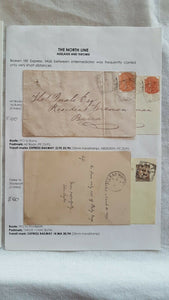 SA, Australian States, 2 covers carried by North train travelling post offices