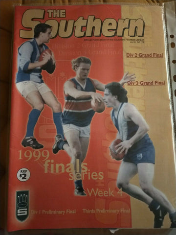 1999 The Southern Football Record Grand Finals Southern Football League