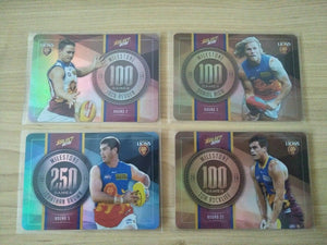 2015 Select Milestones Brisbane Lions Team Set MG8-11