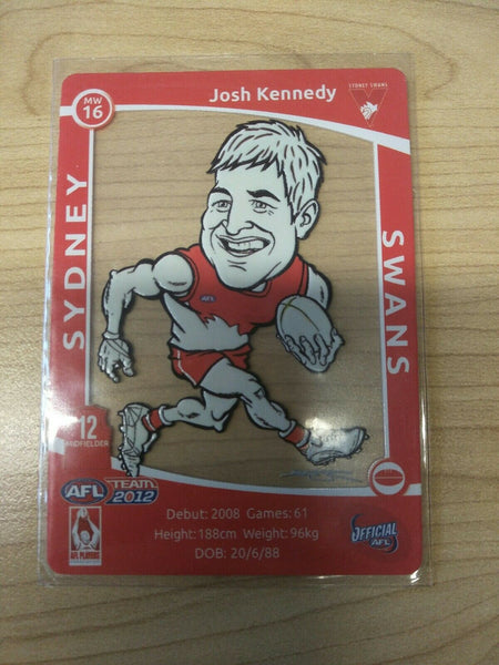 2012 Teamcoach Magic Wildcard Josh Kennedy Sydney Swans MW-16