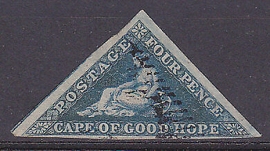 Cape of Good Hope South Africa  SG 19a 4d blue triangle Used