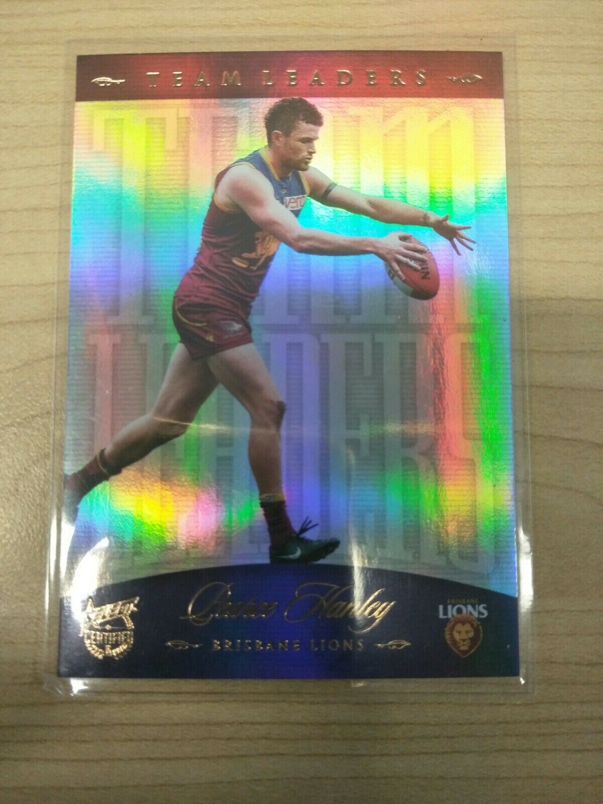 2016 Select Certified Team Leader Card Pearce Hanley Brisbane Lions No. 190/220