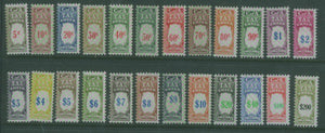 Australia 1966 Tax Instalment Check revenues  Set of 24 to $200 MUH