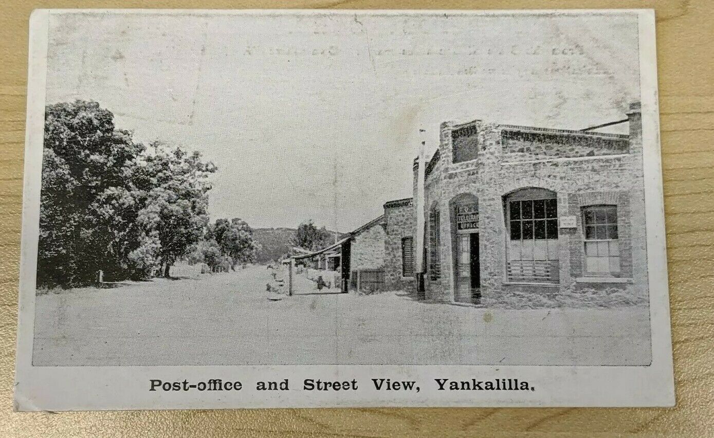 SA South Australia Post Card, Yankalilla Post Office + Main Street View with 1d