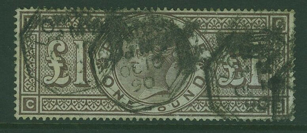GB Great Britain SG 185 £1 brown-lilac Used