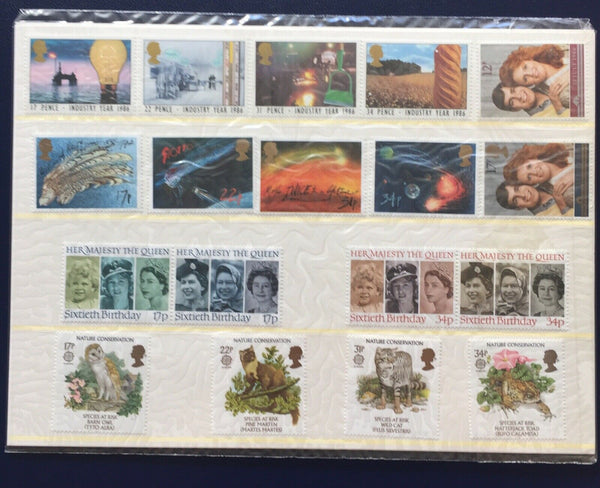 GB Great Britain 1986 Royal Mail Stamp Year Album Volume 3 Includes Years Issues.