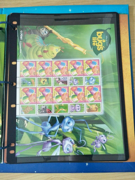 Disney Pixar Souvenir Stamp Album With Stamps 50c