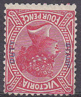 Victoria Australian States SG 309 4d rose-red Inverted wmk Mint thin