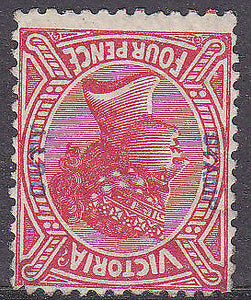 Victoria Australian States SG 309 4d rose-red Inverted wmk Mint thin