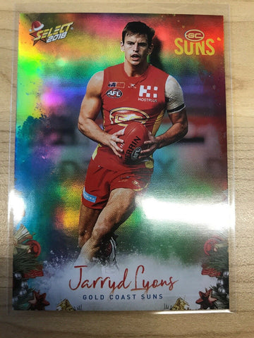 AFL 2018 Select Christmas Holofoil Card X90 - Gold Coast Suns, Jarryd Lyons