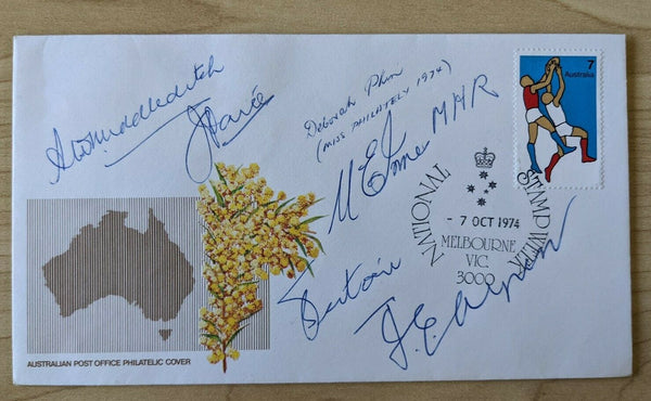 Australia 1974 National Stamp Week cover signed by Miss Philately, VPA + PO