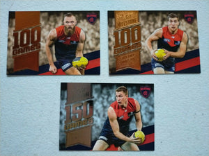 2020 Select Footy Stars Milestones Melbourne Team Set x 3 Cards