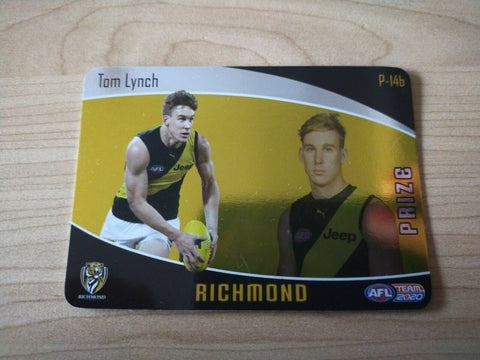 2020 Teamcoach Prize Football Card Tom Lynch Richmond P-14b