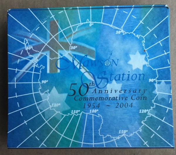 2004 Australian Antarctic Territory $1 Mawson Station 1oz Silver Proof Coin