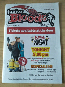 2016 Vol. 22, No. 5 WJFC Warrandyte Junior Football Club Junior Bloods Diary