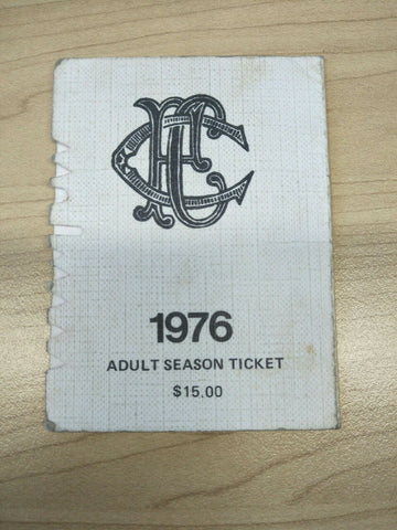 VFL 1976 Collingwood Football Club Season Ticket No. 555