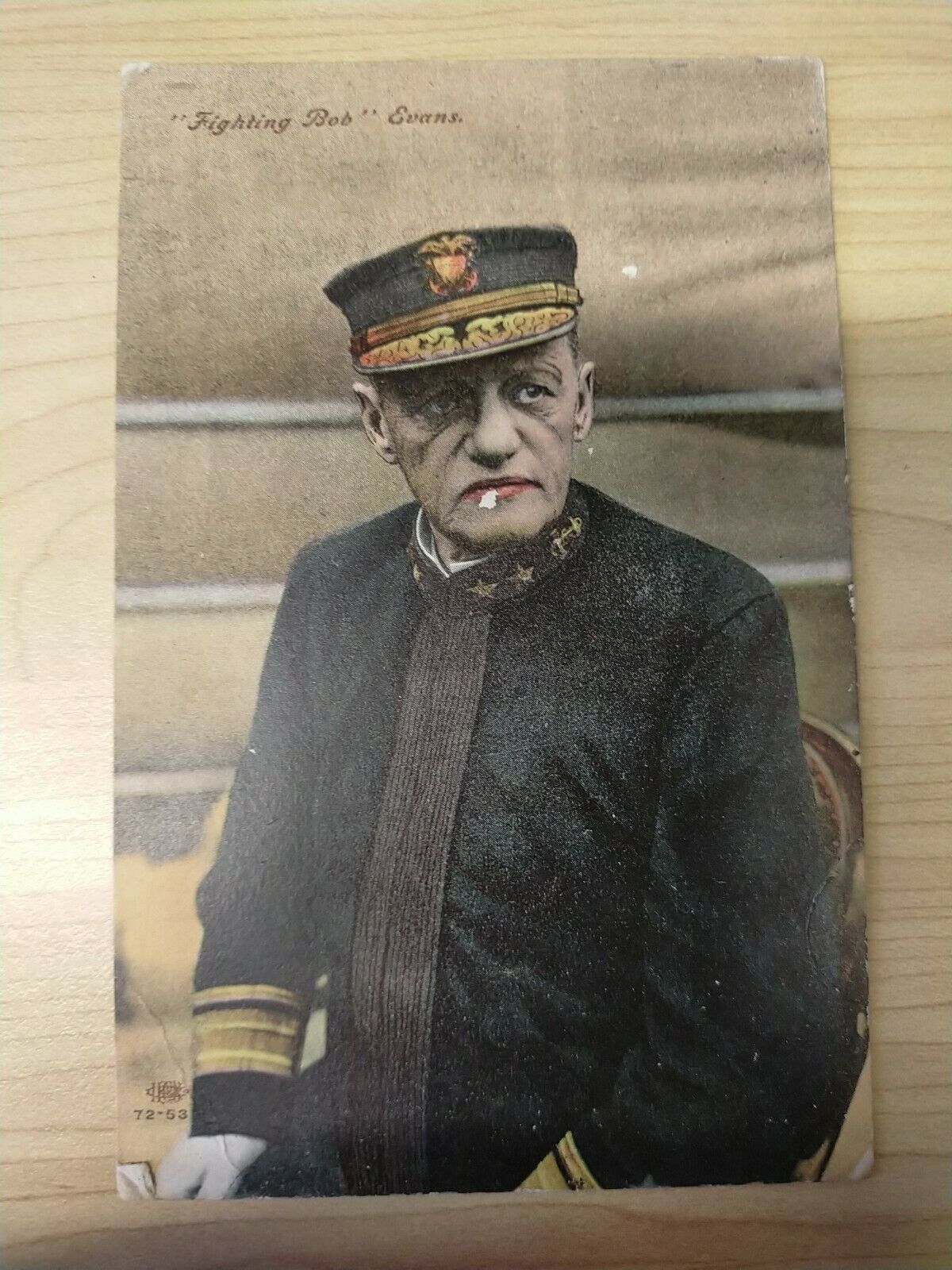 American Vintage "Fighting Bob" Evans Admiral US Navy Postcard