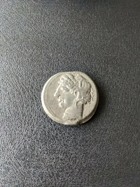 Zeugitania Punic Coinage Carthage Billon Tridrachm 216-215 BC 10.83g Coin