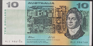 Australia R313a 1991 $10 Fraser Cole Ten Dollars Uncirculated Plate Letter F