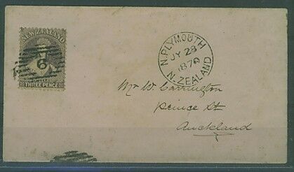 NZ New Zealand 3d Chalon Full face Queen solo franking inter-provincial rate
