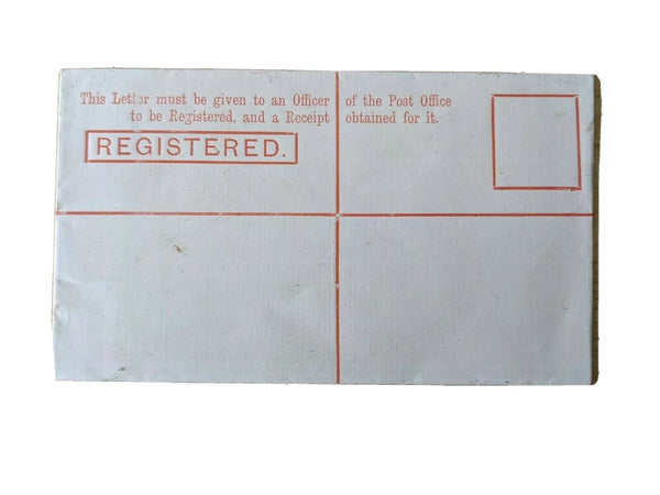 Victoria 4d REGISTERED ENVELOPE postal stationery HG:8 Mint