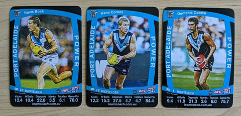 2011 Teamcoach LIMITED ULTRA RARE SAMPLE Port Adelaide Power 3 CARD Prize SET