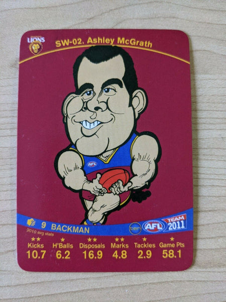 2011 Teamcoach Sample Star Wildcard SW-02 Ashleigh McGrath Brisbane Lions