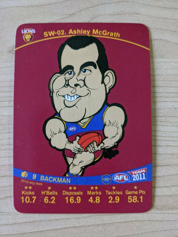 2011 Teamcoach Sample Star Wildcard SW-02 Ashleigh McGrath Brisbane Lions