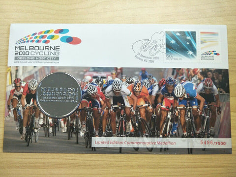 2010 Australia Melbourne Cycling 1st Day Cover Limited Edition