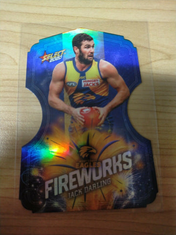 2020 Select Footy Stars Fireworks Jack Darling West Coast No. 146/210