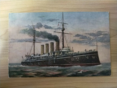 British Tuck's Vintage HMS Niobe 'Our Ironclads' Series IV Ship Postcard