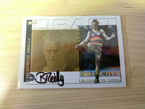 2002 Select SPX Gold Draft Signature Card Brent Reilly Adelaide DS12