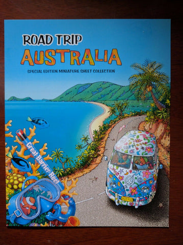 2012 Road Trip Australia Special Minisheet Limited Edition Folder 167/500